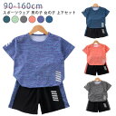 スポーツウェア キッズ ジュニア 上下セット 半袖 Tシャツ 子供 ランニング ウェア ハーフパンツ 春 夏 セットアップ 男の子 女の子 ショートパンツ サッカー トレーニングウェア 子供服 速乾 学生 スポーツ アウトドア 90 100 110 120 130 140 150 160cm