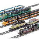 楽天ヨロズヤショップ楽天市場店LEGO レゴ互換品 ブロック 電車 列車 鉄道車両 動く 車おもちゃ 循環式レール トレイン レール 駆動付き 男の子 6-7-8-9歳 誕生日