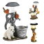 ソーラーライト 樹脂リトル 動物 犬 猫 ウサギ 置物 LED クラフト像 防水 ガーデンホーム ガーデンライト 置物装飾 置きライト