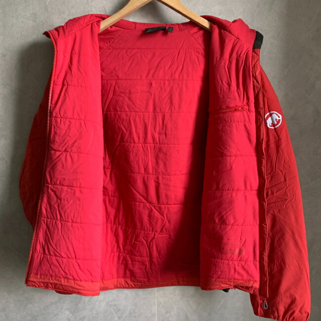 【中古】【メンズ】MAMMUT マムート ダウンジャケット PERTEX レッド S