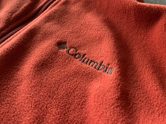 【中古】【メンズ】Columbia コロンビア フリース ジャケット 長袖 ブルゾン オレンジ M メンズ