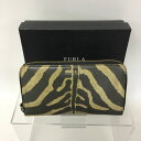 【中古】【メンズ】FURLA/フルラ/ロング/ウォレット/アニマル柄/ラウンドジップ/箱付き(4)