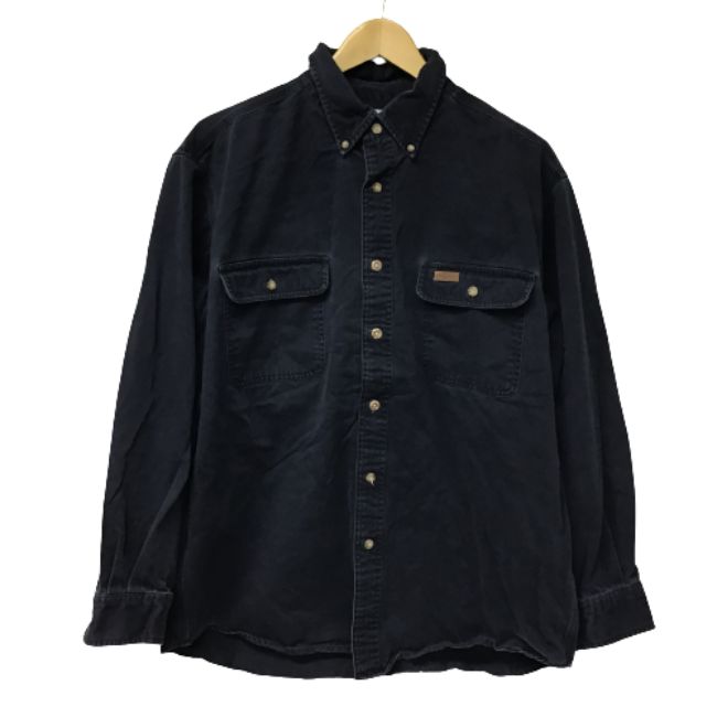 【中古】【メンズ】Carhartt/カーハート/長袖/シャツ/古着/ネイビー/サイズL