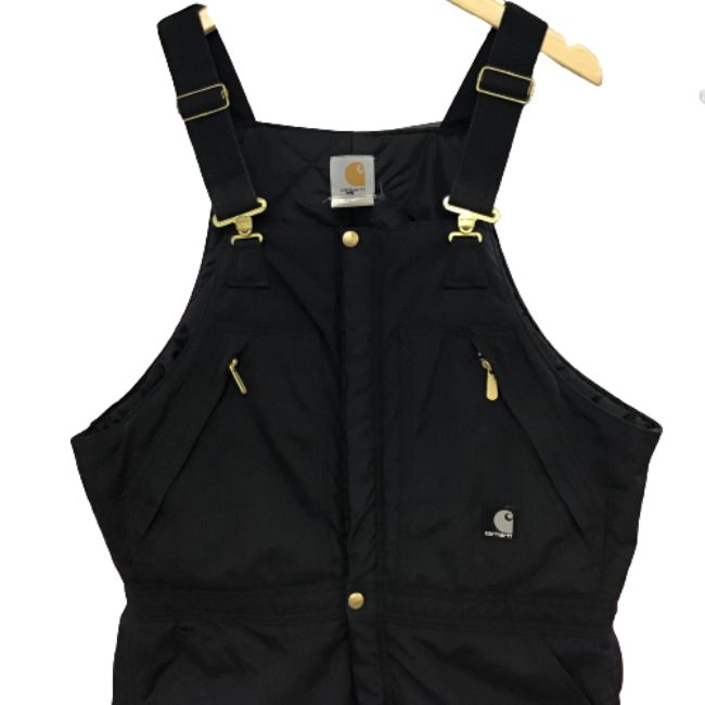 【中古】【メンズ】Carhartt/カーハート/オーバーオール/パンツ/ブラック/黒/サイズ不明