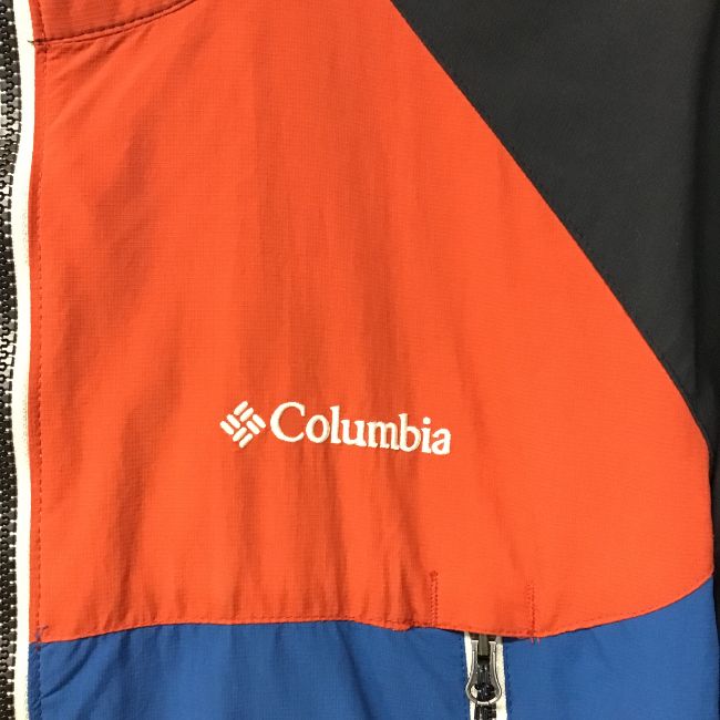 【中古】【メンズ】Columbia/コロンビア/マルチカラー/ライトジャケット/ウィンドブレーカー/フルジップ/サイズL