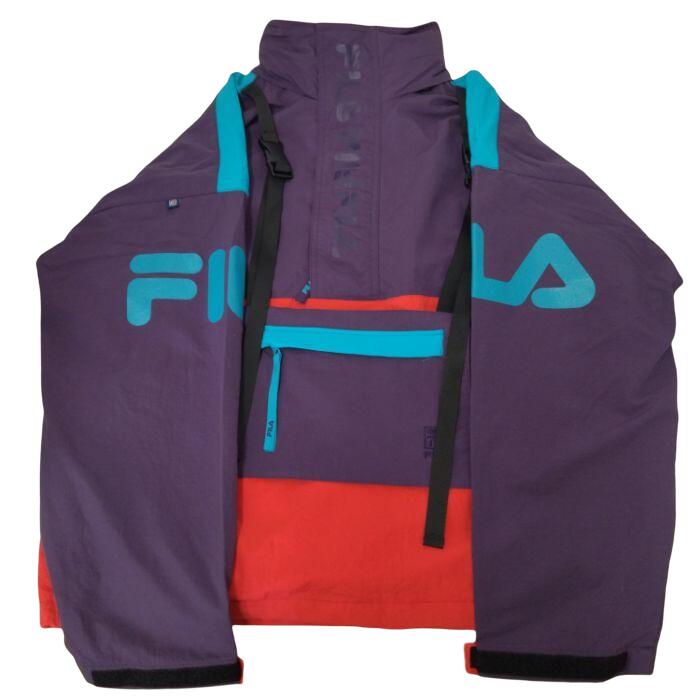 yÁzyYzFILA tB HALF ZIP JACKET n[tWbv WPbg AE^[ TCY L