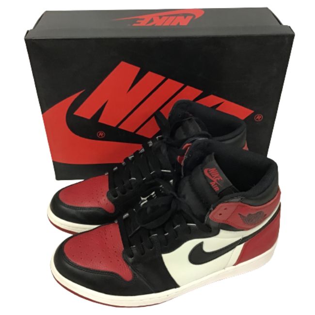 【併売品】【中古】【メンズ】NIKE/ナイキ/AIR JORDAN 1 RETRO HIGH OG BRED TOE /555088-610/サイズ28cm