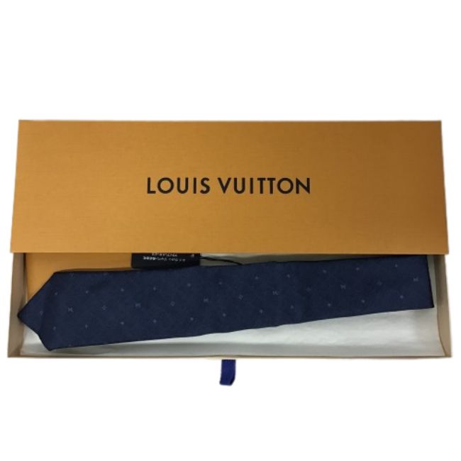【併売】【中古】【メンズ】Louis Vuitton ルイヴィトン tie クラヴァット・コンステレーションデニム7CM ネクタイ M70203 ブルー サイズ