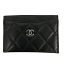 【併売】【中古】【レディース】CHANEL シャネル caviar skin card case キャビアスキン カードケース カードケース ブラック