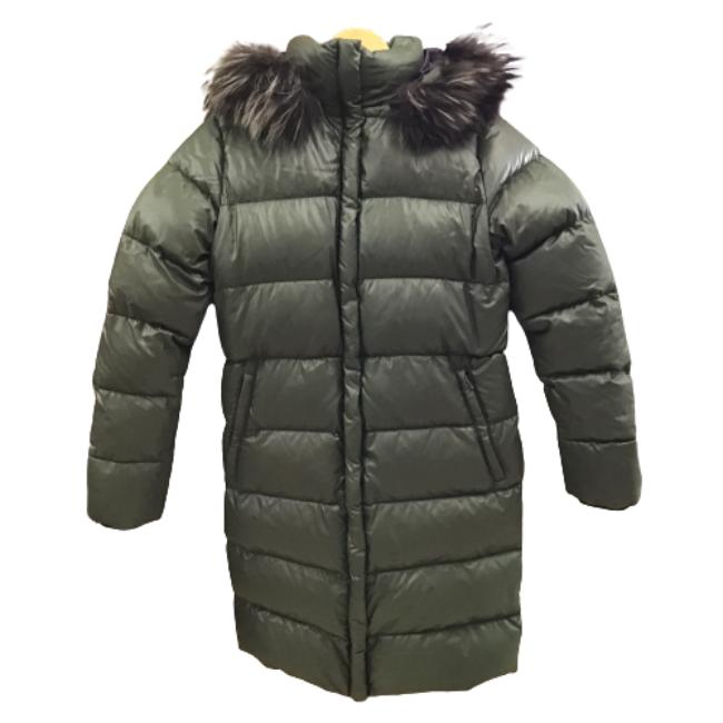 【中古】 【レディース】 DUVETICA デュベティカ downcoat ダウンコート カーキグリーン 38