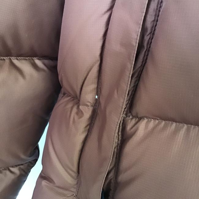 【併売】【中古】【メンズ】the north face ザノースフェイス Nuptse Hoodie ヌプシフーディー nd92331 ブラウン×ブラック L