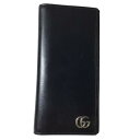 【併売品】【中古】【レディース】GUCCI グッチ GG Marmont long wallet Gucci leatherGGマーモント 長財布 グッチ レザー 財布 428740.2067 ブラック(4)