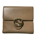 【併売】【中古】【レディース】GUCCI グッチ Interlocking Gインタ-ロッキングGM60582 ベージュ