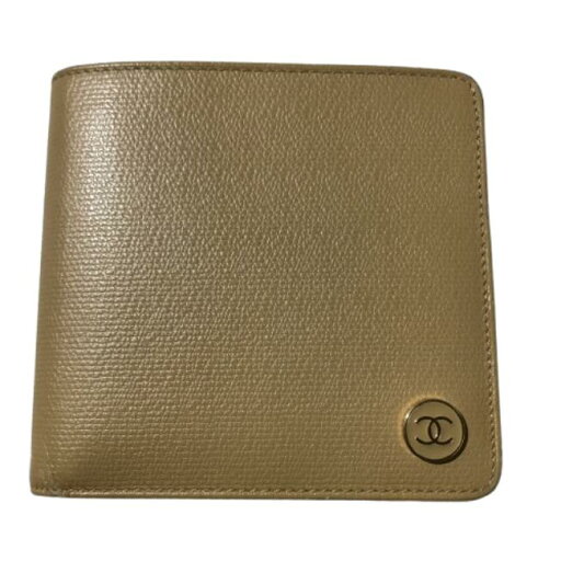 【併売】【中古】【レディース】CHANEL シャネル coco button ココボタン 財布 ベージュ 【併売】【中古】【レディース】CHANEL シャネル coco button ココボタン 財布 ベージュ