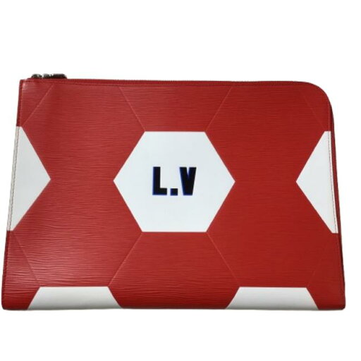 【併売】【中古】【メンズ】louis vuitton ルイヴィトン Pochette Jour GM FIFA World Cup 2018ポシェット・ジュ-ル GM FIFAワールド カップ 2018バック M63232 レッド 【併売】【中古】【メンズ】louis vuitton ルイヴィトン Pochette Jour GM FIFA World Cup 2018ポシェット・ジュ-ル GM FIFAワールド カップ 2018バック M63232 レッド