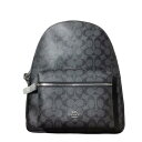 【併売】【中古】【レディース】COACH コーチ charlie signature backpack チャリ− シグネチャー リュック ブラック F58314