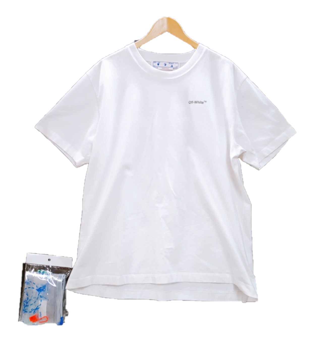 yÁzyizOFF-WHITE Wave Diag Slim S/S T-shirt [22SS Black] XXL