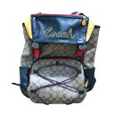 【併売】【中古】coach コーチ backpack バックパック リュック シグネチャー A1961‐F72932 ベージュ