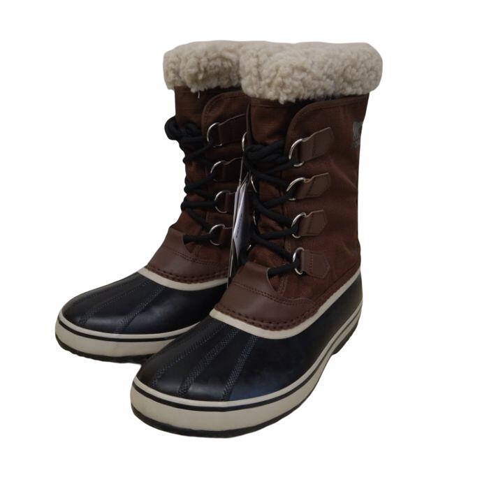 【併売品】【中古】【メンズ】SOREL ソレル スノーブーツ パックナイロン NM3487 ブラウン 防寒 冬靴 雪 寒冷地 ブーツ あったか 27cm