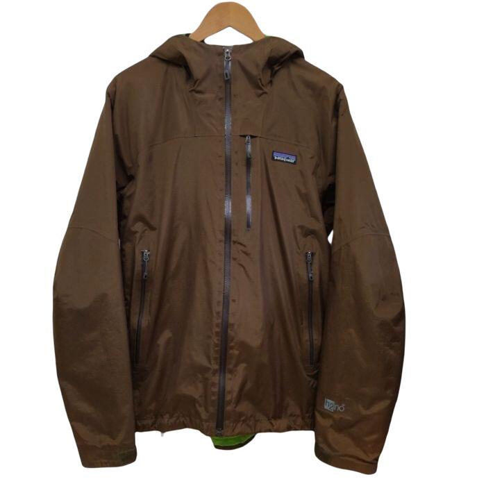 【併売品】 【中古】 【メンズ】patagonia パタゴニア ナノストームジャケット パーカー ナイロン 中綿 ブラウン 茶 PRIMALOFT h2no サイズM