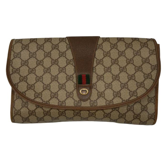 【併売品】【中古】【ユニセックス】GUCCI グッチ オールドグッチ クラッチバッグ セカンドバッグ GG