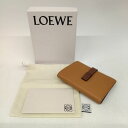 【併売】【中古】【レディース】 LOEWE ロエベ コンパクトジップウォレット 二つ折り財布 KAOLIN/GOHST ブラウン