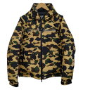 【中古】【メンズ】A BATHING APE GORE-TEX 1ST CAMO HOODIE DOWN JACKET YELLOW サイズM