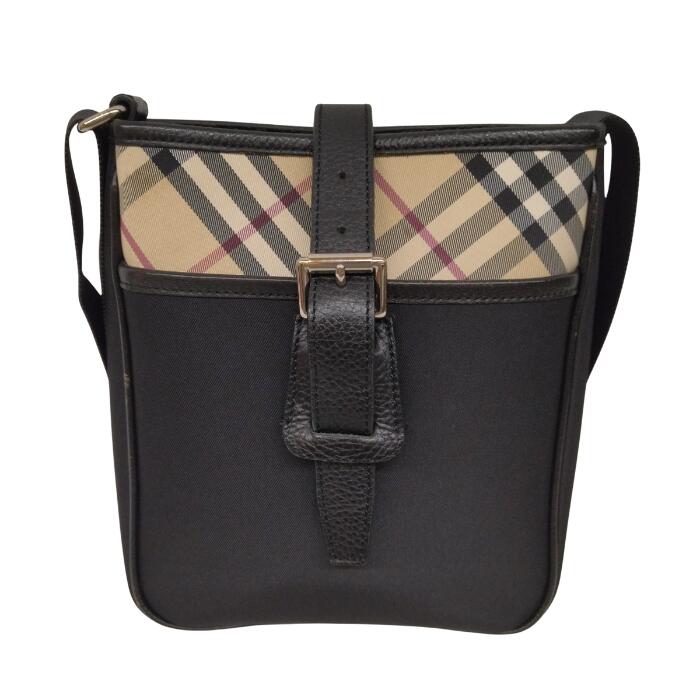 【併売】【中古】【レディース】BURBERRY バーバリー ショルダーバッグ 鞄 チェック ノバチェック ブラックのサムネイル