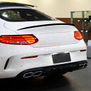 【スーパーSALE&P10倍★3/4-3/11】メルセデス ベンツ Cクラス Coupe C205 2015-2021 AMG リアガーニッシュ リアウイングス...