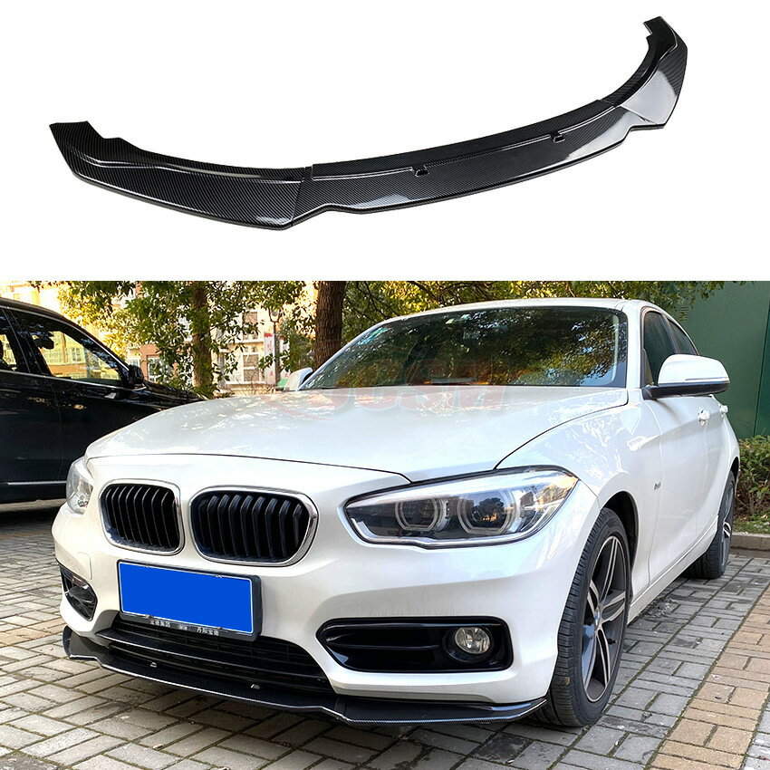 【全品P10倍x3/21-3/27】BMW 1シリーズ F20 F21 116i 118i 120i 2011-2019 フロントスポイラー フロントリップスポイラー 分割式 エアロパーツ 車 ドレスアップ カー用品 JCSM 外装