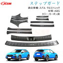 【SALE&P10倍★6/4-6/11】スカッフプレート サイド ステップガード ドアキックガードリアバンパー ガーニッシュリアステップガード インテリア ドレ...
