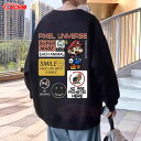 【SALE&P10倍★12/4-12/11】スウェット トレーナー メンズ 長袖 裏起毛 トレーナーパーカー Tシャツ おしゃれ 丸首 大きいサイズ 秋服 ゆっ...
