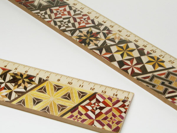 寄木ものさし2個セット