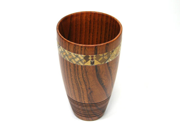 寄木細工ジョッキ