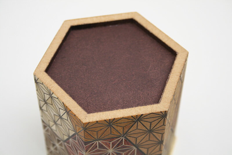 寄木六角ペン立て 亀甲の紹介画像3