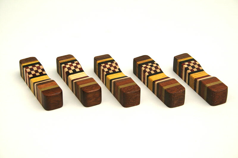 箱根寄木細工 箸置き（5ヶ）のサムネイル