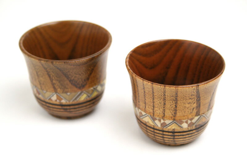 樂天商城 - 寄木ぐい呑み　2個セット