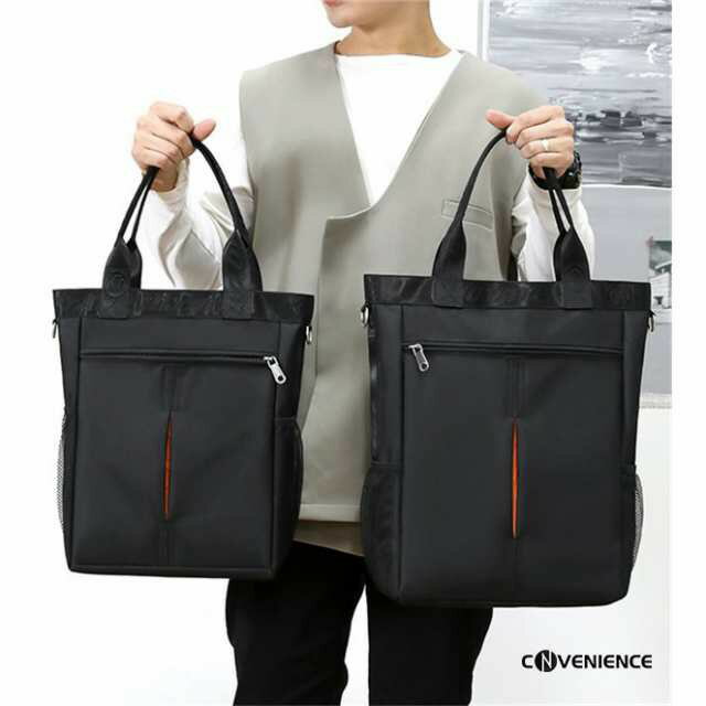 トートバッグ メンズ レディース 通勤 通学 パソコンバッグ 手提げバッグ 男女兼用 トート A4 かばん 大きめ 大容量 軽量 撥水 シンプル 持ち手 長め 縦型