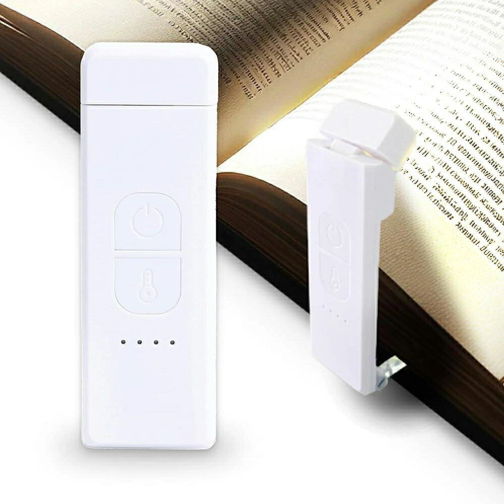 ブックライト 読書ライト 読書 クリップライト ベッドの読書 無段階調光 充電式 目に優しい 本につける LED 4種類光 ポータブル クリップライト 明るさ調整 小型 角度調整 ベッドサイド 持ち運び 車 LEDリーディングライト 寝かしつけ 小型デスクライト