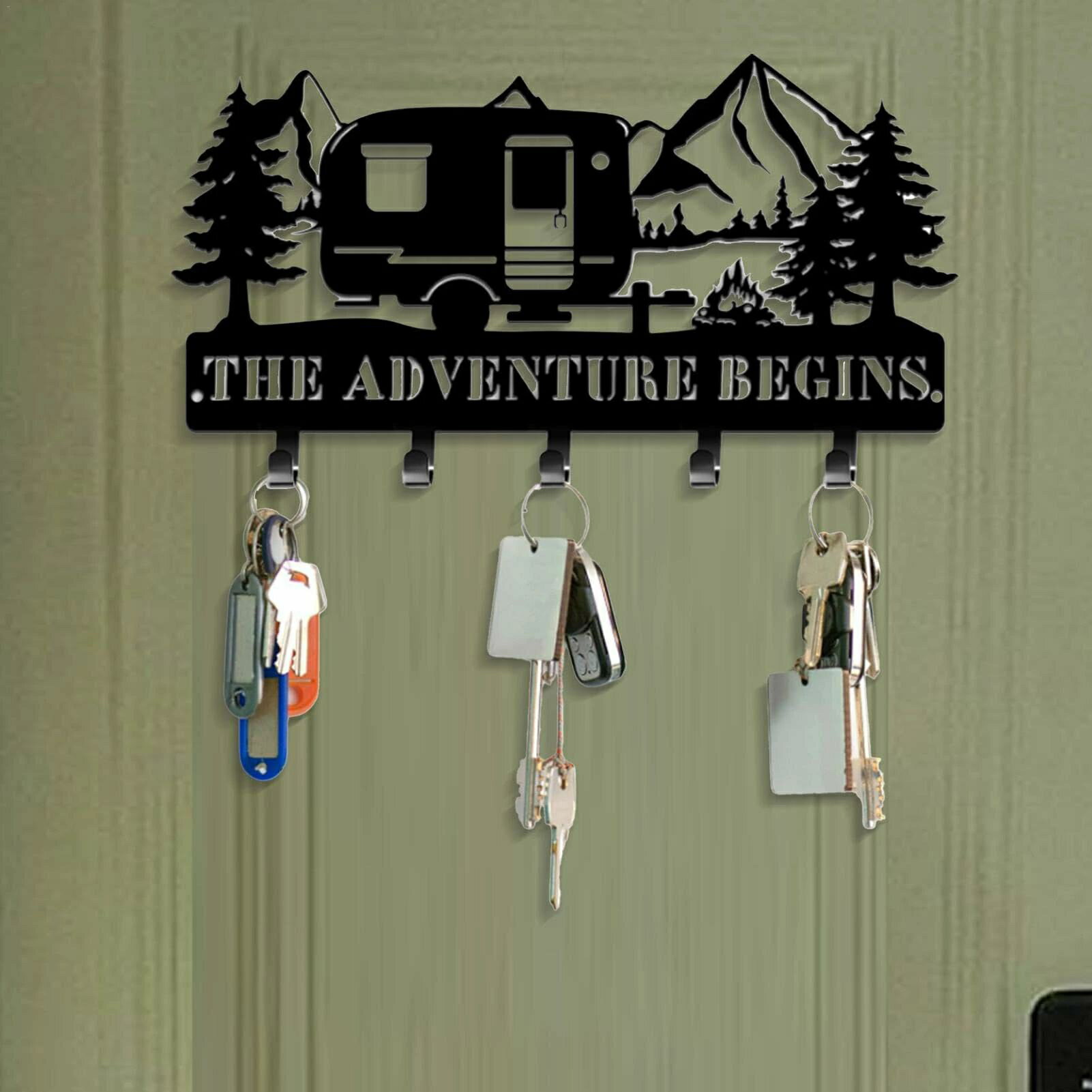 壁用キーホルダー キーフック 壁取り付け 壁用装飾キーフック リビングルーム キッチン バスルーム 寝..