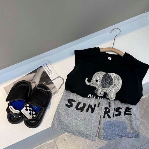 ベビー服 上下セット 子供服 キッズ ベスト ノースリーブ ハーフパンツ ベスト+ハーフパンツ ストライプ プリント 夏 赤ちゃん 幼児 男の子 女の子 ベビー服 上下セット 子供服 キッズ ベスト ノースリーブ ハーフパンツ ベスト+ハーフパンツ ストライプ プリント 夏 赤ちゃん 幼児 男の子 女の子