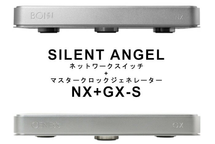 SILENT ANGEL NX+GX-Sセット シルバー スイッチングハブ+マスタークロックジェネレーター