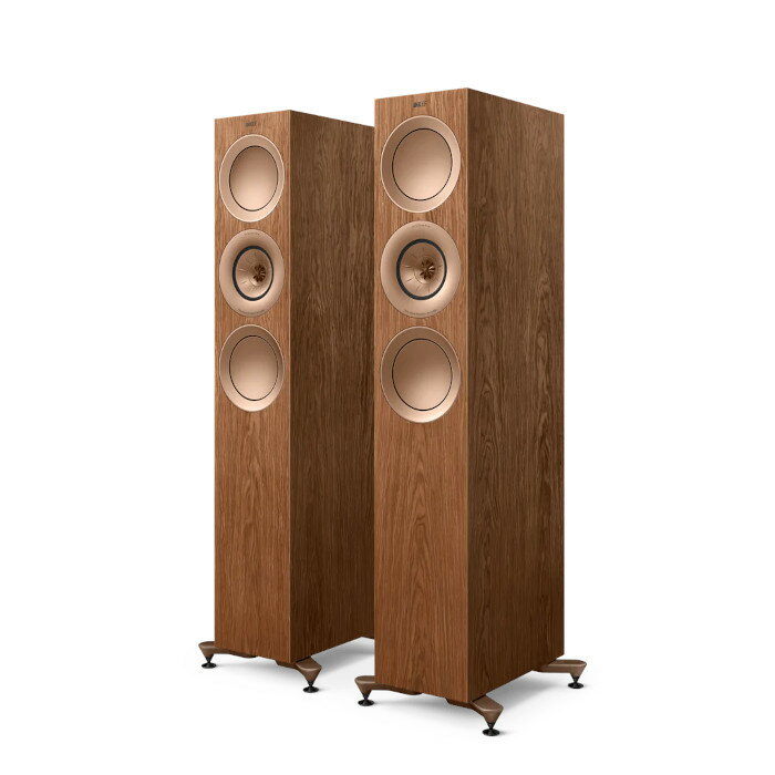 KEF R7 Meta Walnut(ウォールナット) 3-way / バスレフ型トールボーイスピーカー / ペア