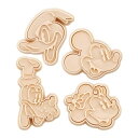 Disney ミッキーマウス プラスチック製 スタンプクッキー型 4個セット