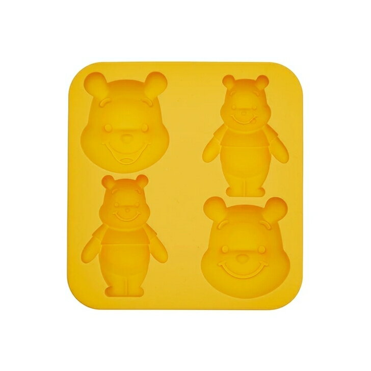 乐天商城 - Disney くまのプーさん シリコーン 立体ケーキ型 4個用 焼菓子 ゼリー 製氷