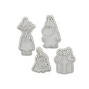 MOOMIN ムーミン プラスチック製 スタンプクッキー型 4個セット