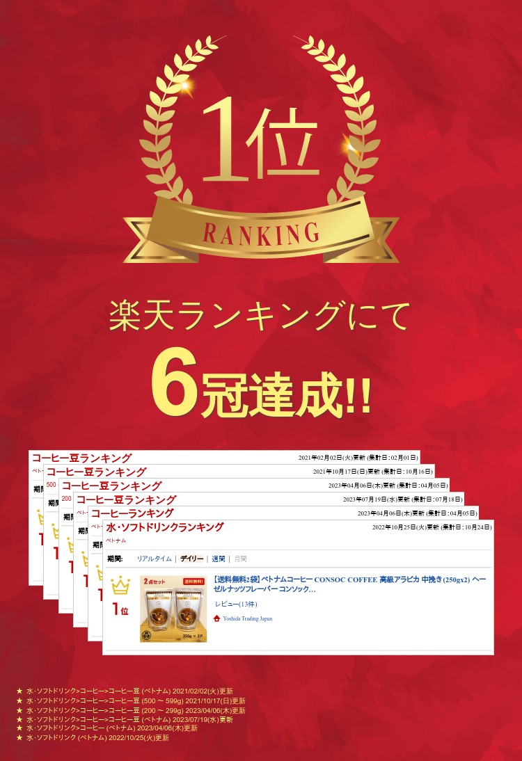 ベトナムコーヒー CONSOC COFFEE 高級アラビカ 中挽き (250g) ヘーゼルナッツフレーバー コンソック Arabica 100% レギュラーコーヒー ドリップ粉