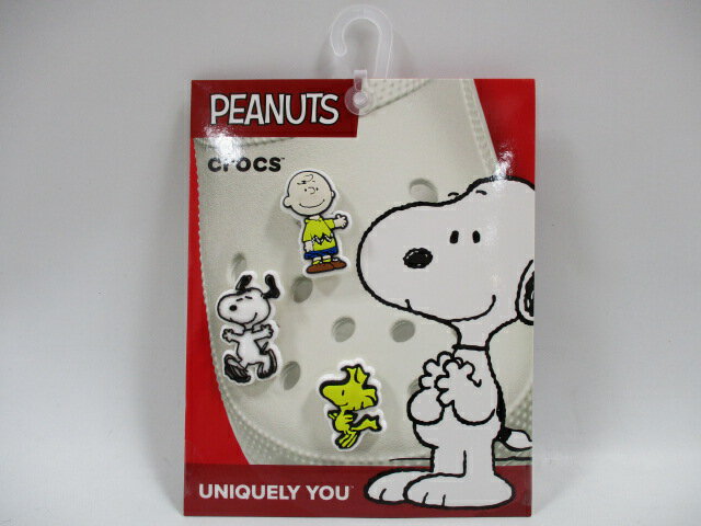 crocs クロックス ジビッツ チャーム Peanuts ピーナッツ 3PK 3-Pack snoopy スヌーピー チャーリーブラウン ウッドストック 3個セット 正規品