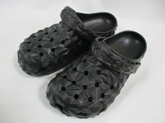 crocs クロックス 209572 001 KID'S Classic GEOMETRIC Clog キッズクラシック ジオメタリック クロッグ ブラック クロッグ キッズ サンダル レディース ジュニア