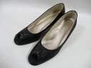 SALON DE GRES PREMIUM サロンドグレー SLP33074 ブラックプリント ヒールパンプス レディース 仕事 式典 パーティー革靴 快適 ク...